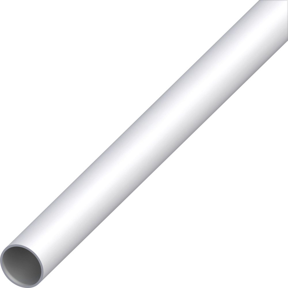 Rundrohr Aluminium eloxiert 2000 x 8 x 1 mm silberfarben