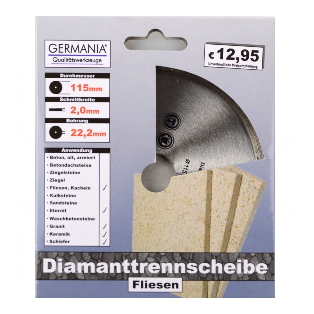 Diamanttrennscheibe 115 x 2,0 x 22,2 mm