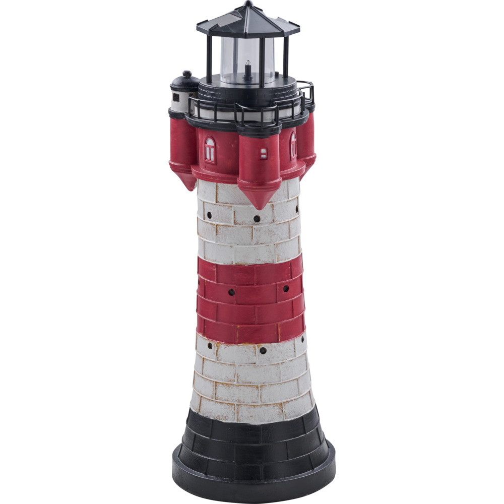 Solar-Leuchtturm &bdquo;Roter Sand&ldquo; 50 cm