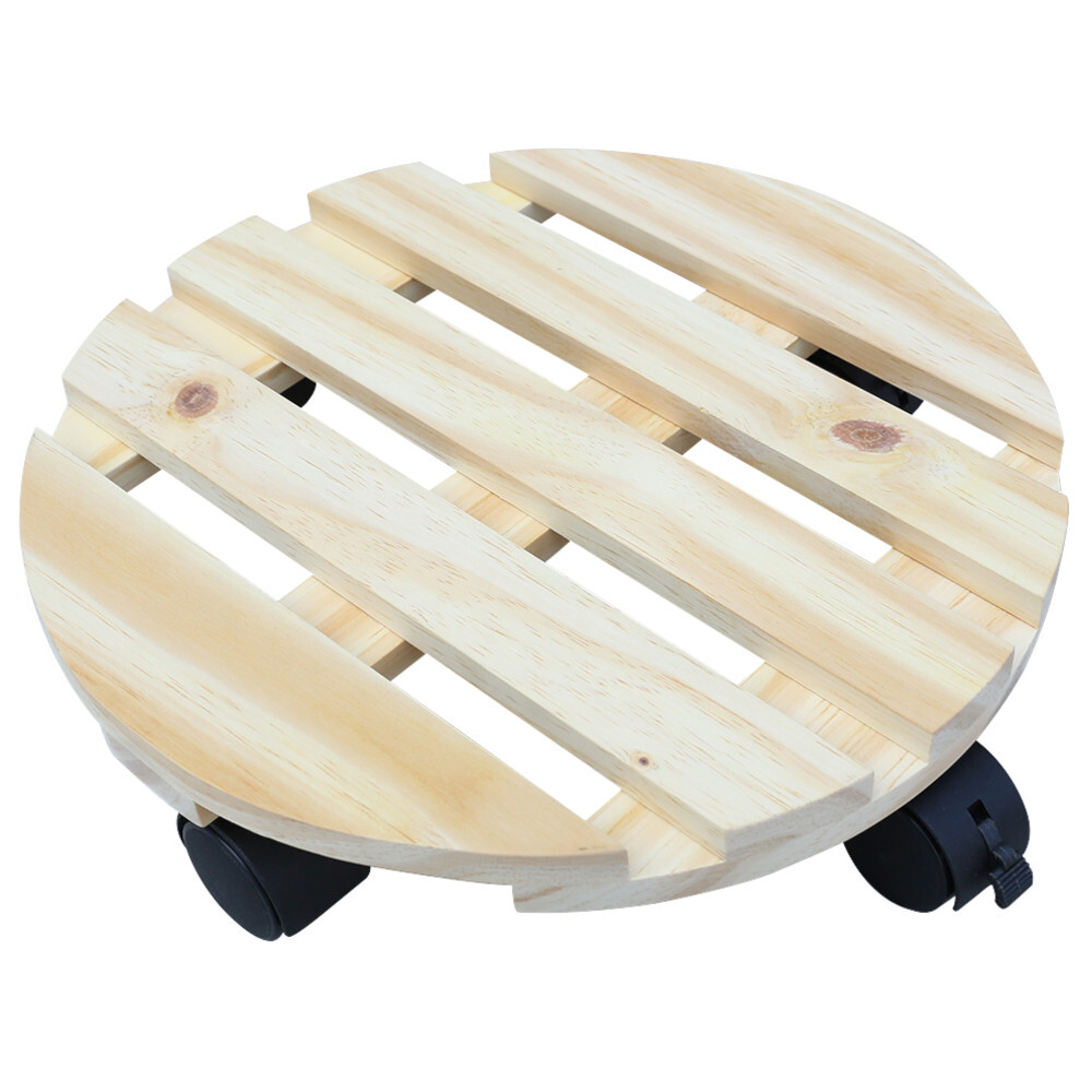 Pflanzenroller rund &Oslash; 30 cm aus Kiefernhol