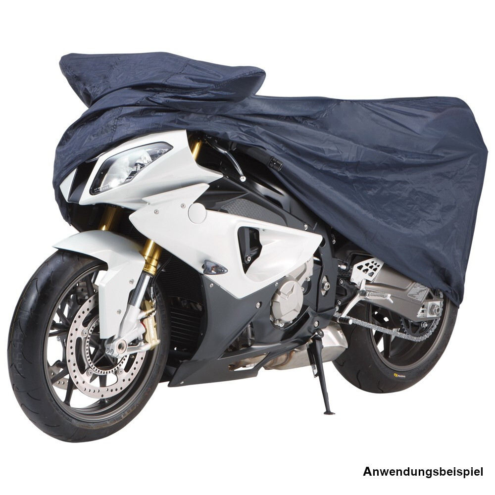 Motorradabdeckung Gr. M UV-best&auml;ndig aus Polyethan in der Farbe blau