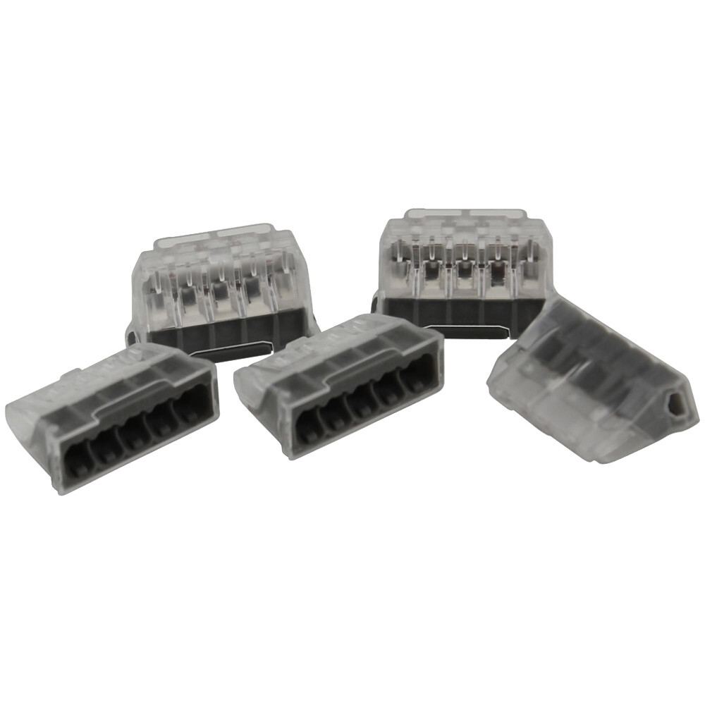 Steckklemme 5-polig 0,5-2,5 mm&sup2; 25 St&uuml;ck grau