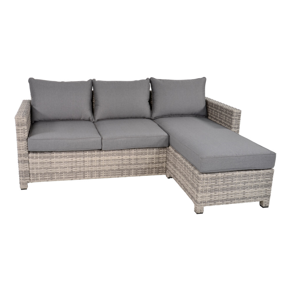 Eckbank-Lounge "Valencia Smoke" mit Aluminiumgestell B-Ware image number 0