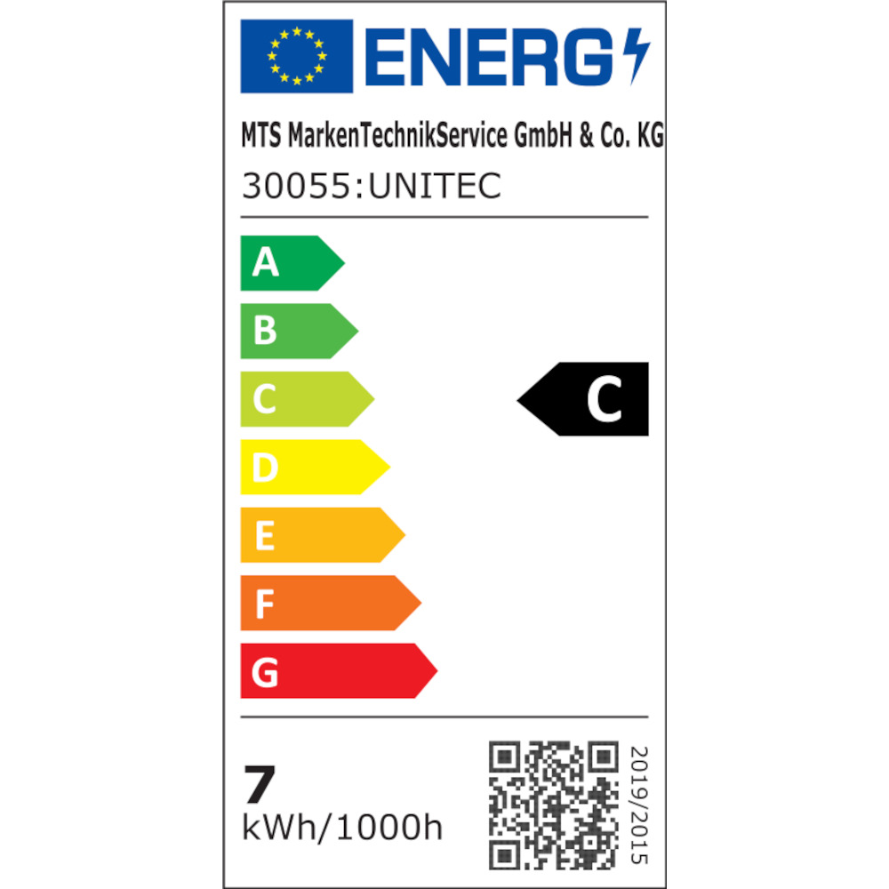 UNITEC&reg; LED-Strahler 7 Watt 850 Lumen 6500 K IP 44 mit Bewegungsmelder wei&szlig; image number 1