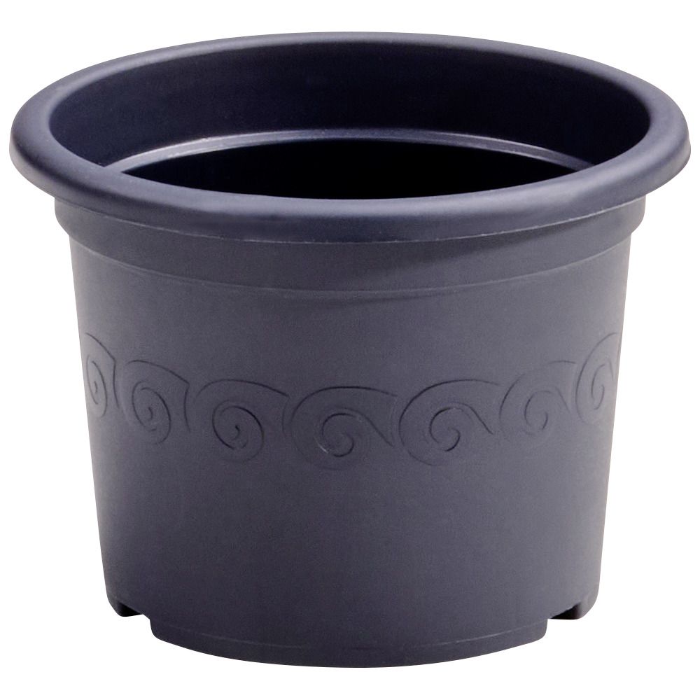 Prosperplast Pflanztopf Plastica rund 15 cm anthrazit